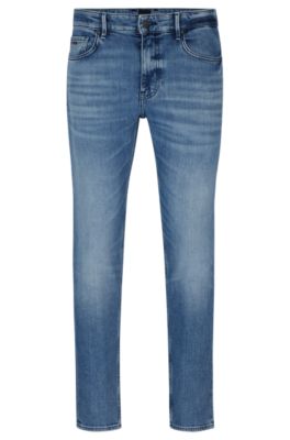 BOSS - Slim-fit jeans in comfort-stretch denim