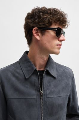 BOSS - レギュラーフィットジャケット スエード 