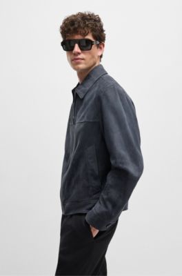 BOSS - レギュラーフィットジャケット スエード 