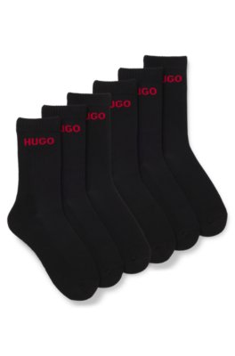 Hugo Uomo Nero Calze In Confezione Da Sei