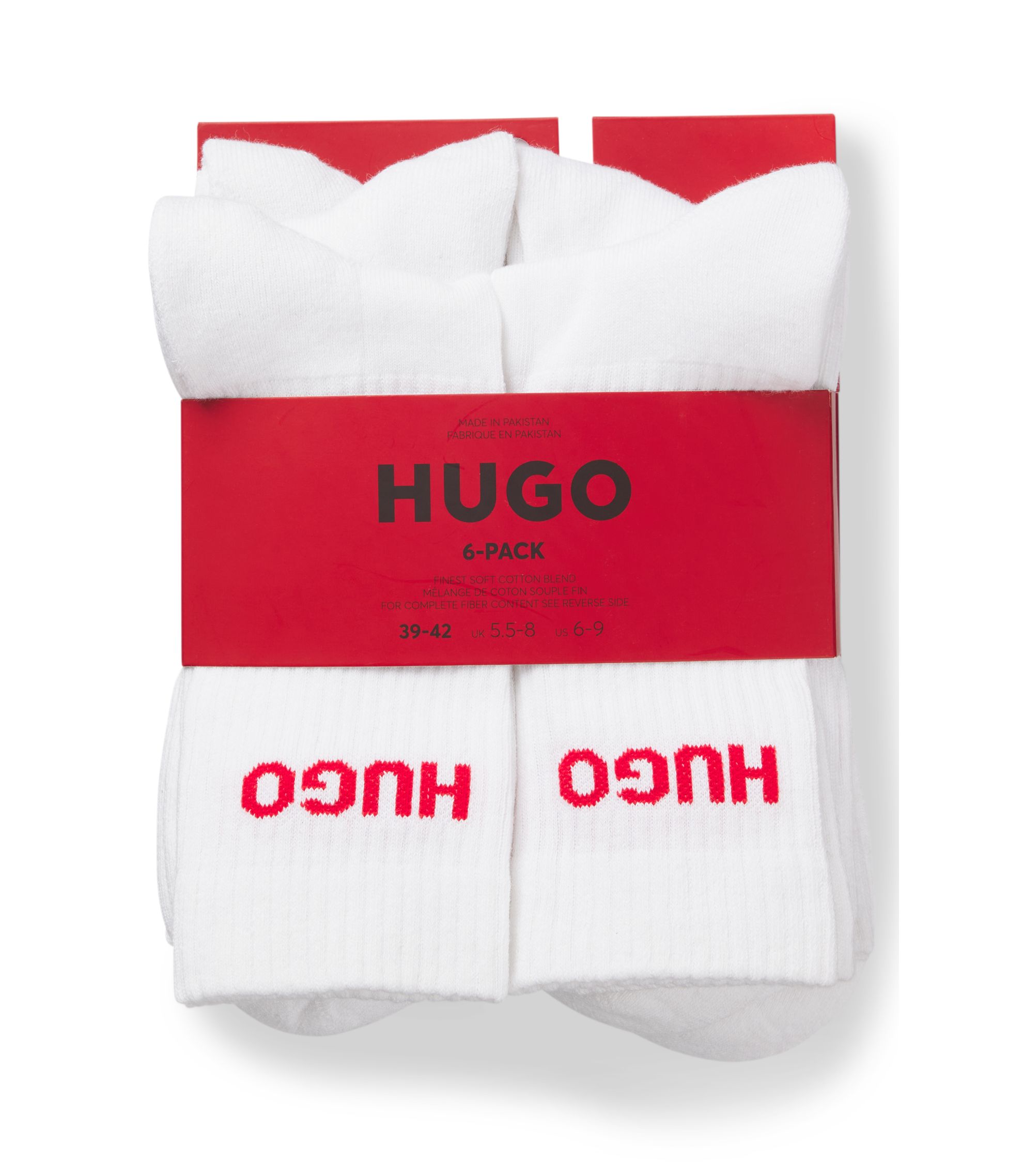 Polo Ralph Lauren 6 pack quarter length socks with multicolour logo in