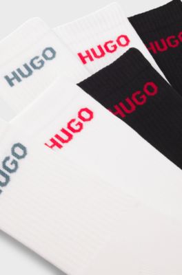 6-pack socks, White / Black