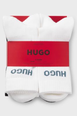 6-pack socks, White / Black