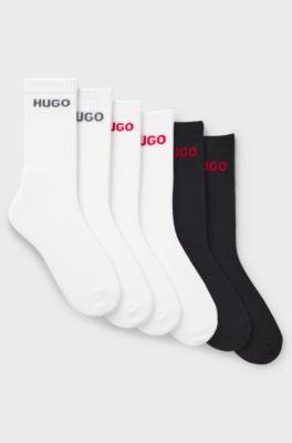 6-pack socks, White / Black