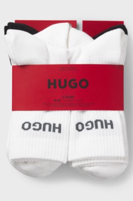 6-pack socks, White / Black