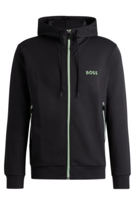 Designer Sweatshirts Boss Zip Through Sweatshirt Designer Menswear