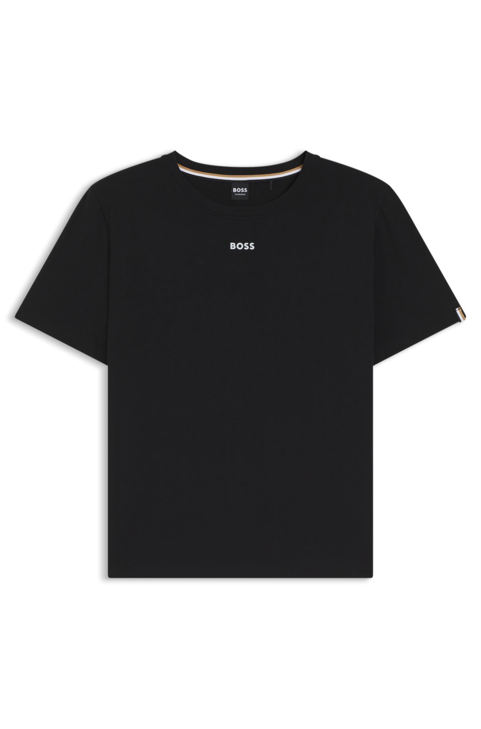 Stretch-cotton pyjama T-shirt