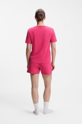 Boss Stretch-cotton pyjama T-shirt dam – bild 3