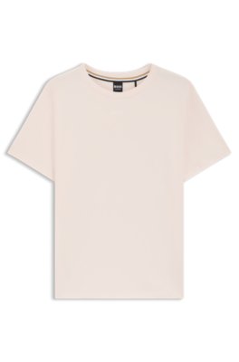 Boss Donna Rosa Chiaro T-Shirt Del Pigiama In Cotone Elasticizzato
