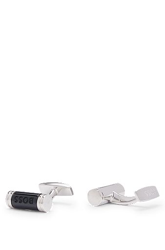 Louis Vuitton Monogram Bold Cufflinks, Silver, One Size