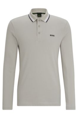 60073● HUGO BOSS PIMA COTTON ポロシャツ L