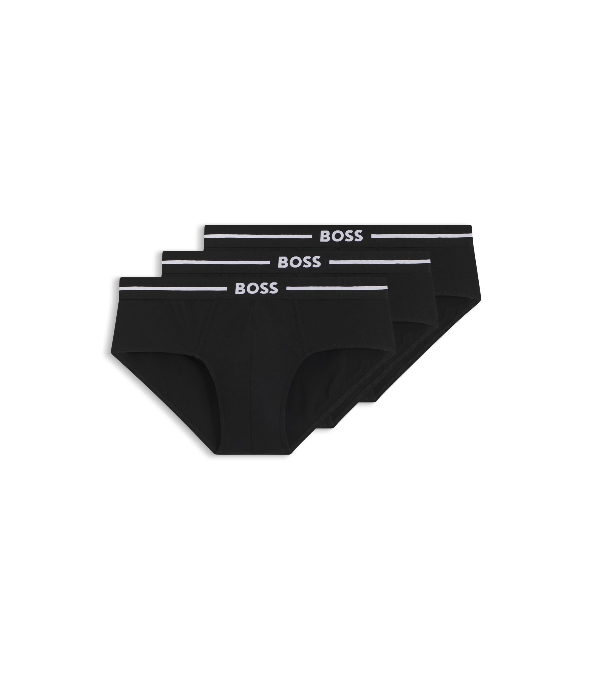 BOSS - ボクサーパンツ3枚セット ストレッチコットン ロゴウエスト 