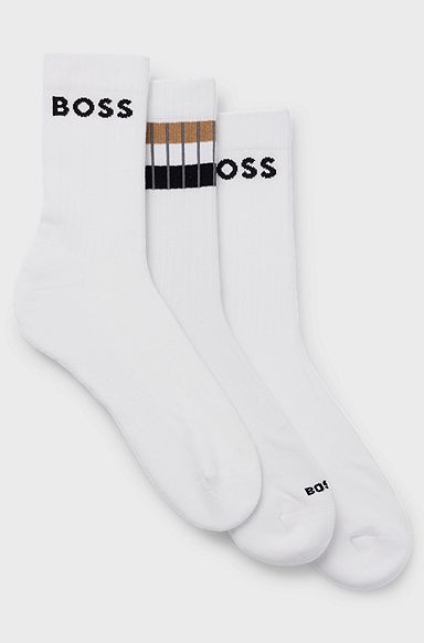 Three-pack of socks in a cotton blend, White