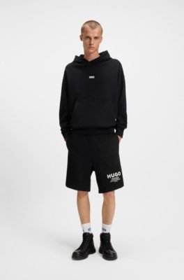 Cotton-terry loose-fit hoodie with logo details 3
