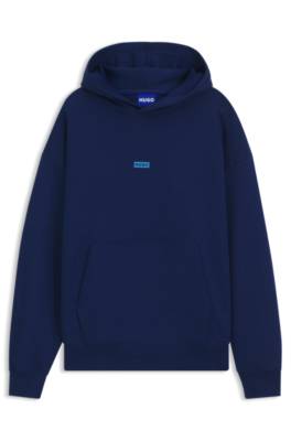 Cotton-terry loose-fit hoodie with logo details 4