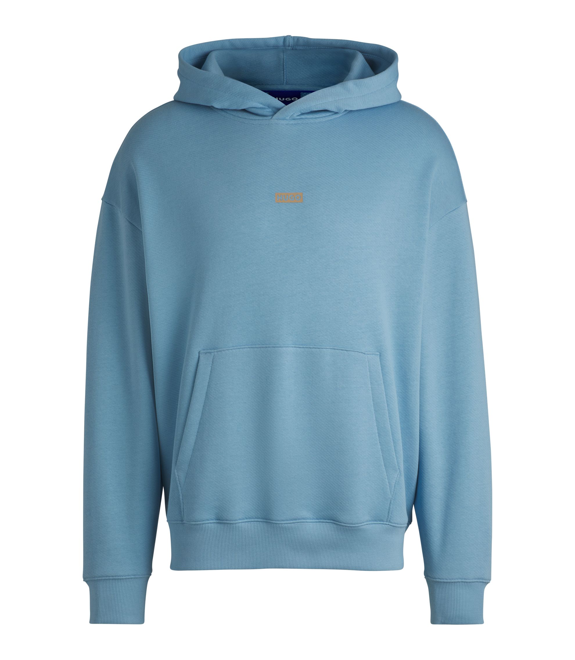 HUGO コットンテリー ルーズフィットフーディ ロゴディテール hbeu50510724_454_100?wid=1980&