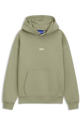 Cotton-terry loose-fit hoodie with logo details 4