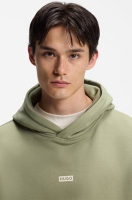 Cotton-terry loose-fit hoodie with logo details 2