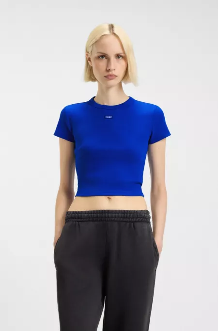 T-Shirt court Slim en coton stretch