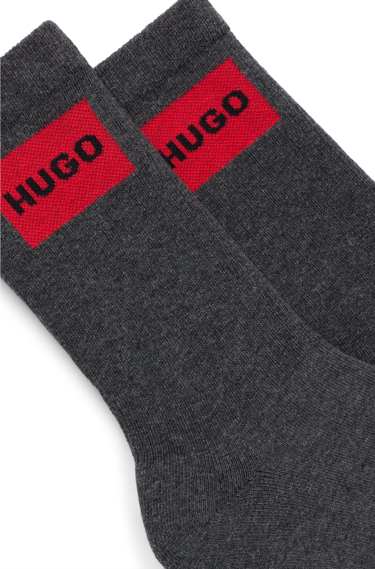 Lot de deux paires de chaussettes Hugo Boss 2P QS Rib Logo CC