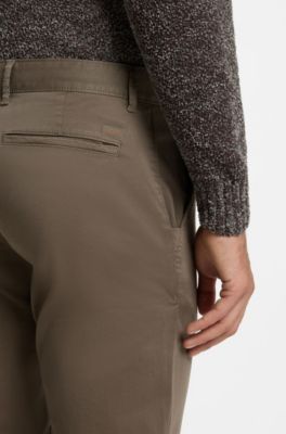 Slim-fit chinos, Grey