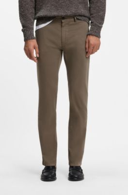 Slim-fit chinos, Grey
