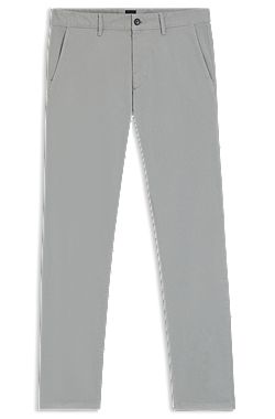 Slim-fit trousers in overdyed stretch satin