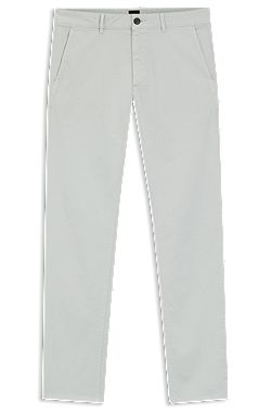 Slim-fit trousers in overdyed stretch satin
