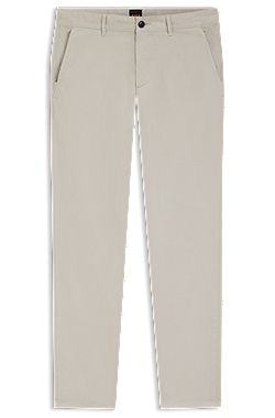 Slim-fit trousers in overdyed stretch satin