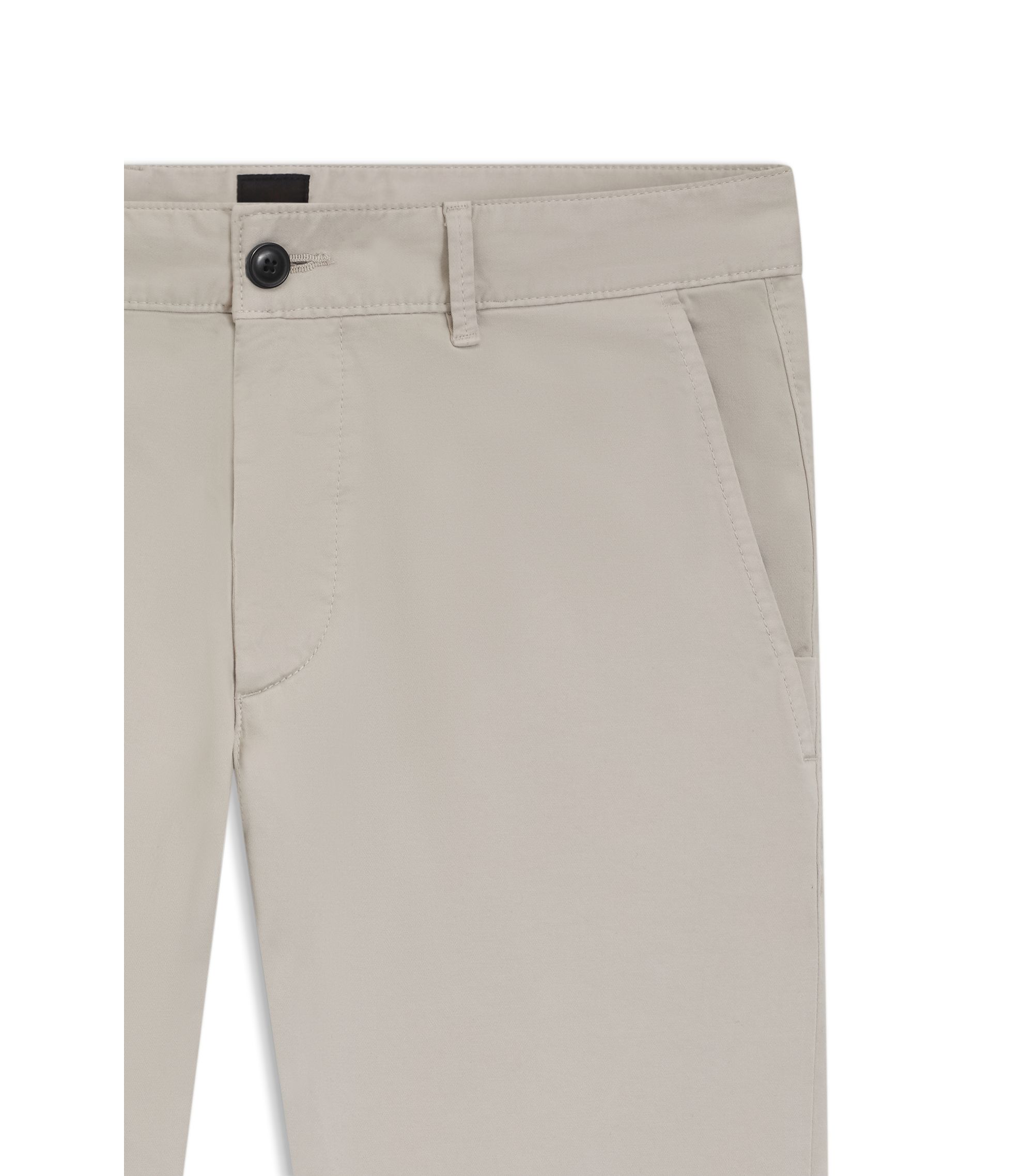 BOSS - スリムフィットチノ ストレッチコットン サテン - ライトグレー