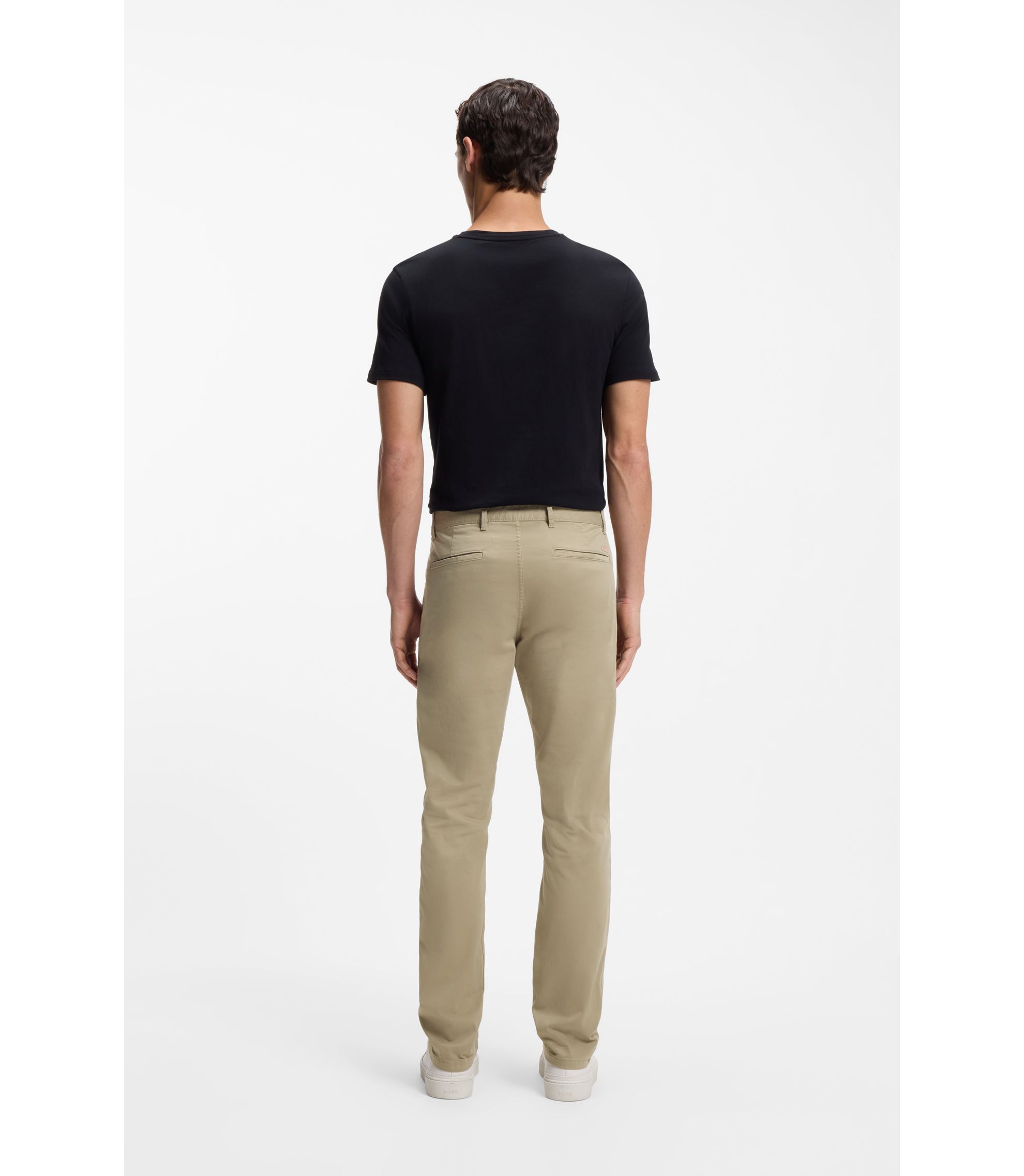 BOSS - スリムフィットチノ ストレッチコットン サテン - ベージュ