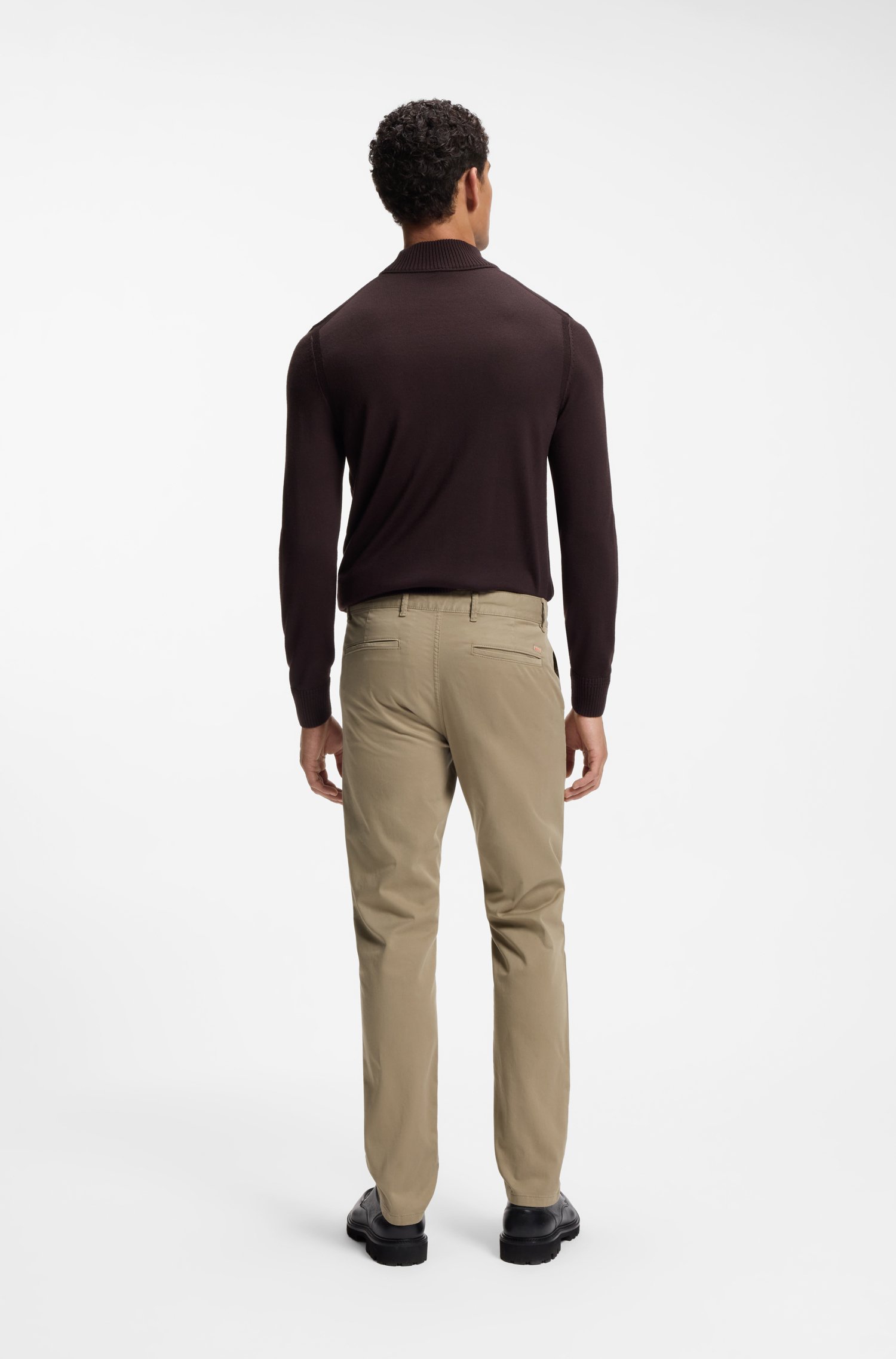 Boss Chino Slim Pastellbrun Brun Beige Storlek W 30 L 32 byxor herr – bild 3