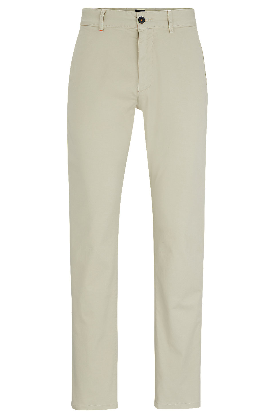 BOSS - Slim-fit chinos in stretch-cotton satin