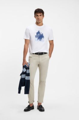 Slim-fit chinos, Light Beige