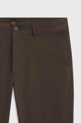 Slim-fit chinos, Beige