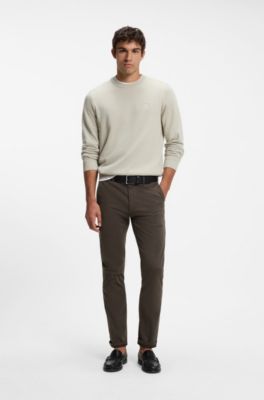Slim-fit chinos, Beige