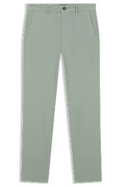 Slim-fit trousers in overdyed stretch satin