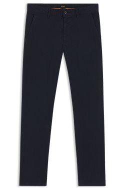 Pantalon Slim en satin stretch surteint