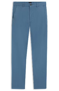 Slim-fit trousers in overdyed stretch satin
