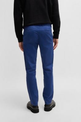 BOSS Herren Statum-2-Z Hose – Relaxed Fit Aus Elastischem Baumwoll-Cord