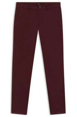 極美品 ヒューゴ ボス スリムフィットチノ ストレッチコットン ダークグリーン HUGO BOSS (ヒューゴボス) ストレッチコットン スリムフィット