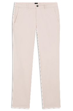 Slim-fit trousers in overdyed stretch satin