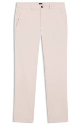 Slim-fit trousers in overdyed stretch satin 1