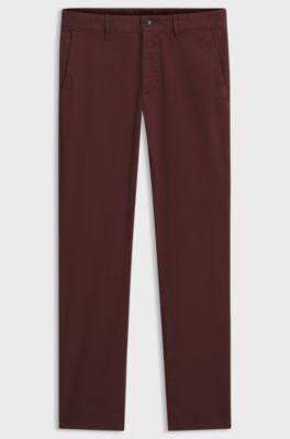 Slim-fit chinos, Brown