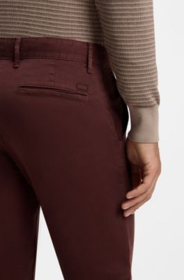 Slim-fit chinos, Brown