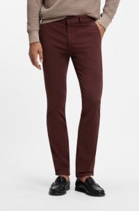 Slim-fit chinos, Brown