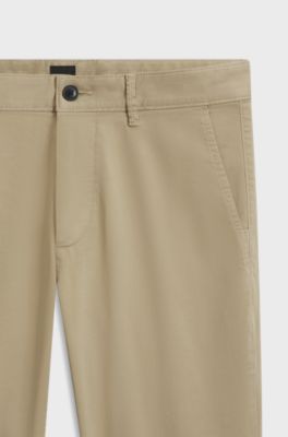 Slim-fit chinos, Beige