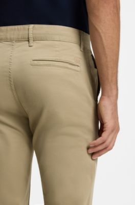 Slim-fit chinos, Beige