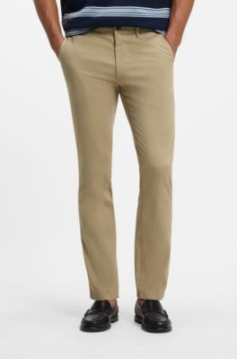 Slim-fit chinos, Beige
