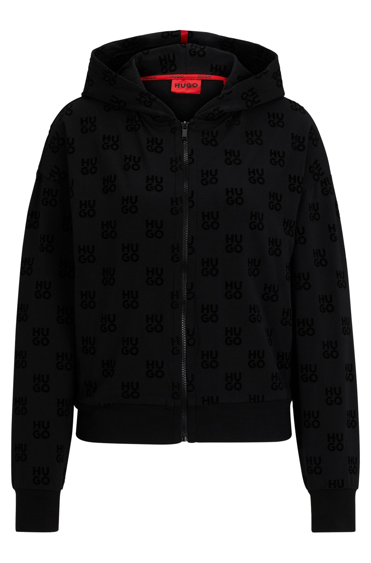 Louis Vuitton Grey Cashmere & Cotton Hooded Zip Front Jacket L